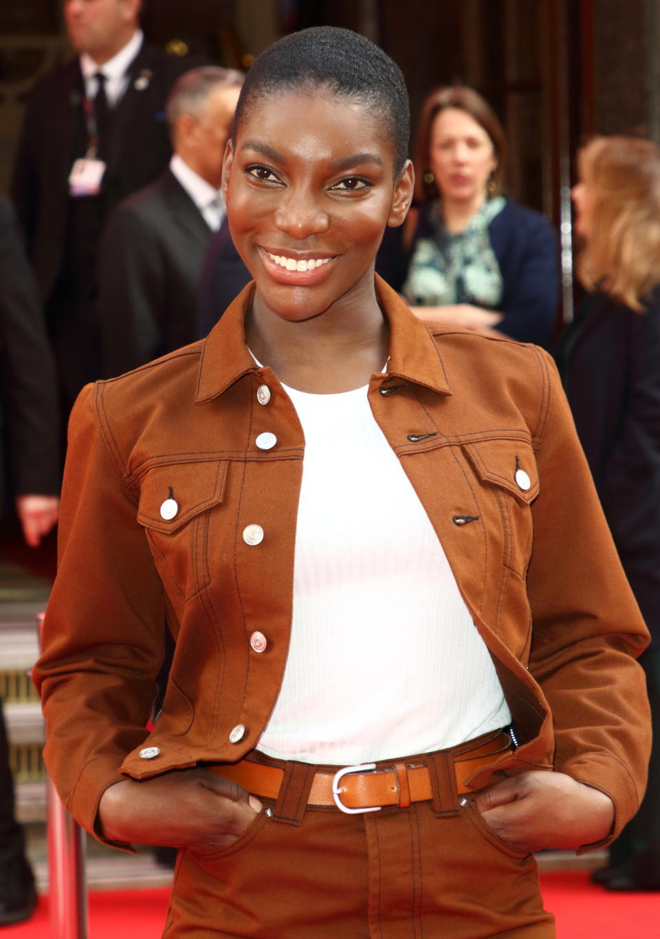 Michaela Coel attends the Prince's Trust And TK Maxx & Homesense Awards at London Palladium. (Photo by Keith Mayhew / SOPA Images/Sipa USA)