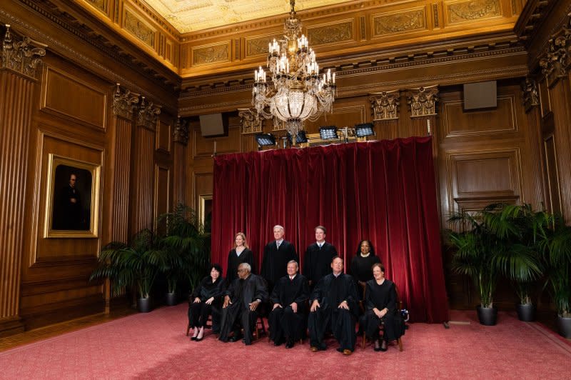 The Supreme Court's sidestepped 6-3 ruling now sends the two Republican-backed laws back to the lower courts to be re-evaluated on the basis of its challenge to the First Amendment. File Photo by Eric Lee/UPI
