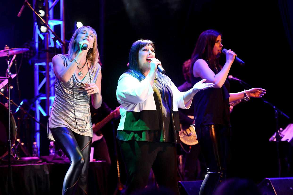 Wilson Phillips performing together in 2018.  (Photo: Scott Dudelson/Getty Images)