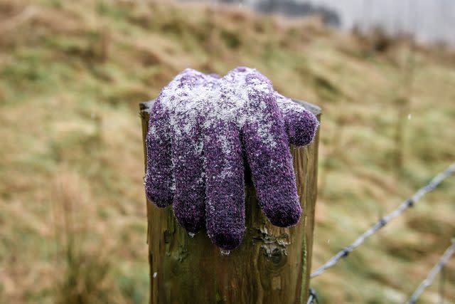 The Met Office had issued a yellow warning for icy conditions on Friday night and into Saturday morning (Ben Birchall/PA)