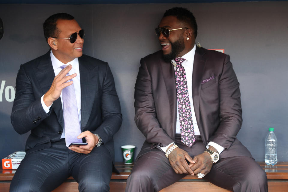 Alex Rodriguez and David Ortiz are coming to the Hall of Fame ballot in 2022. (Photo by Rob Tringali/MLB via Getty Images)