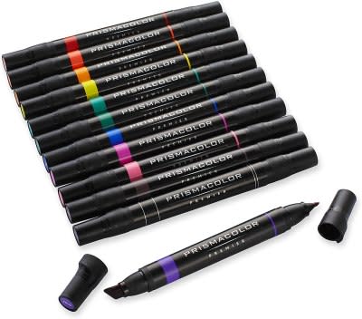 Arteza Professional EverBlend Dual Tip Ultra Artist Brush Sketch Markers,  Gray Tones, Replaceable Tips - 36 Pack