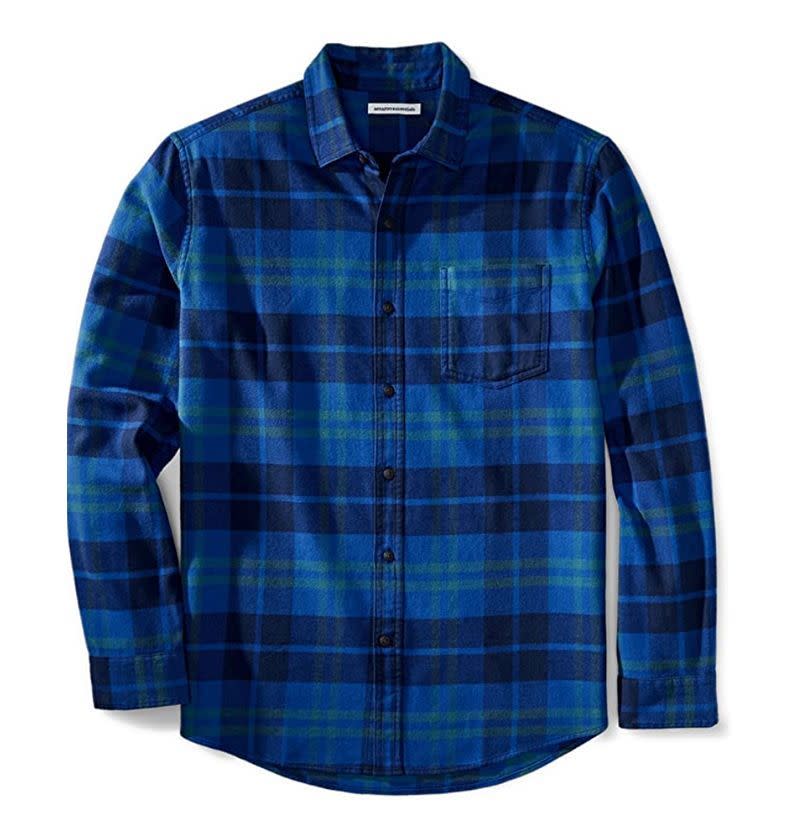 Regular-Fit Plaid Flannel Shirt