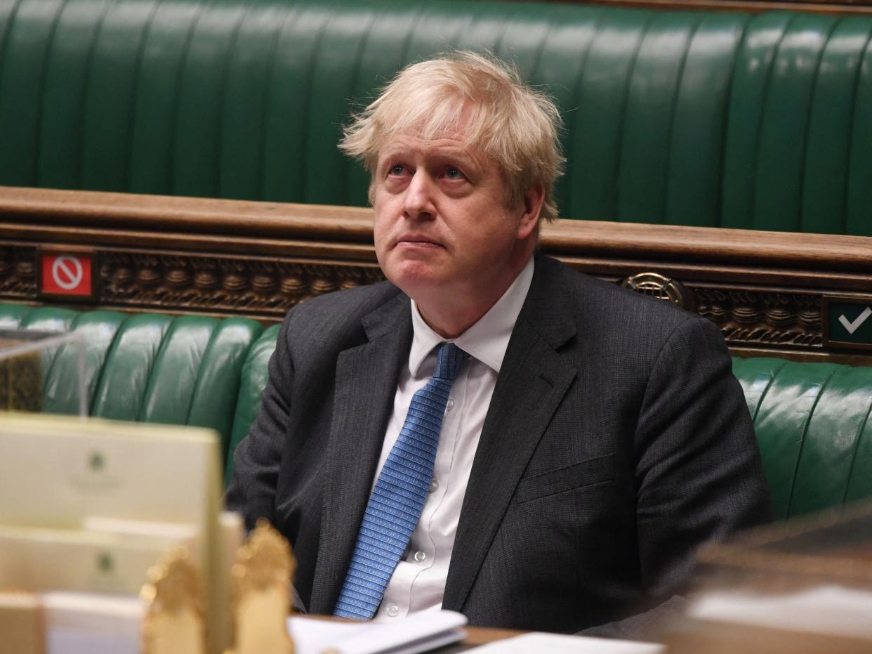 <p>Boris Johnson has been clear about what he thinks the Downing Street flat story means to voters</p> (AFP via Getty Images)