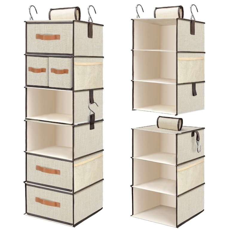 LOVSTORAGE Hanging Closet Organizer