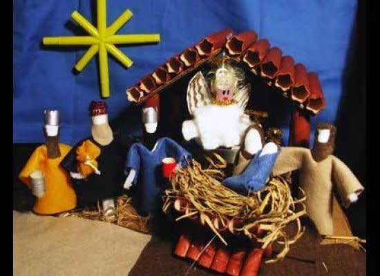 Oestreicher initially worried about including this nativity scene that uses tampons, but decided to go ahead since it comes from a legitimate craft website that just happens to be dedicated to using tampons.