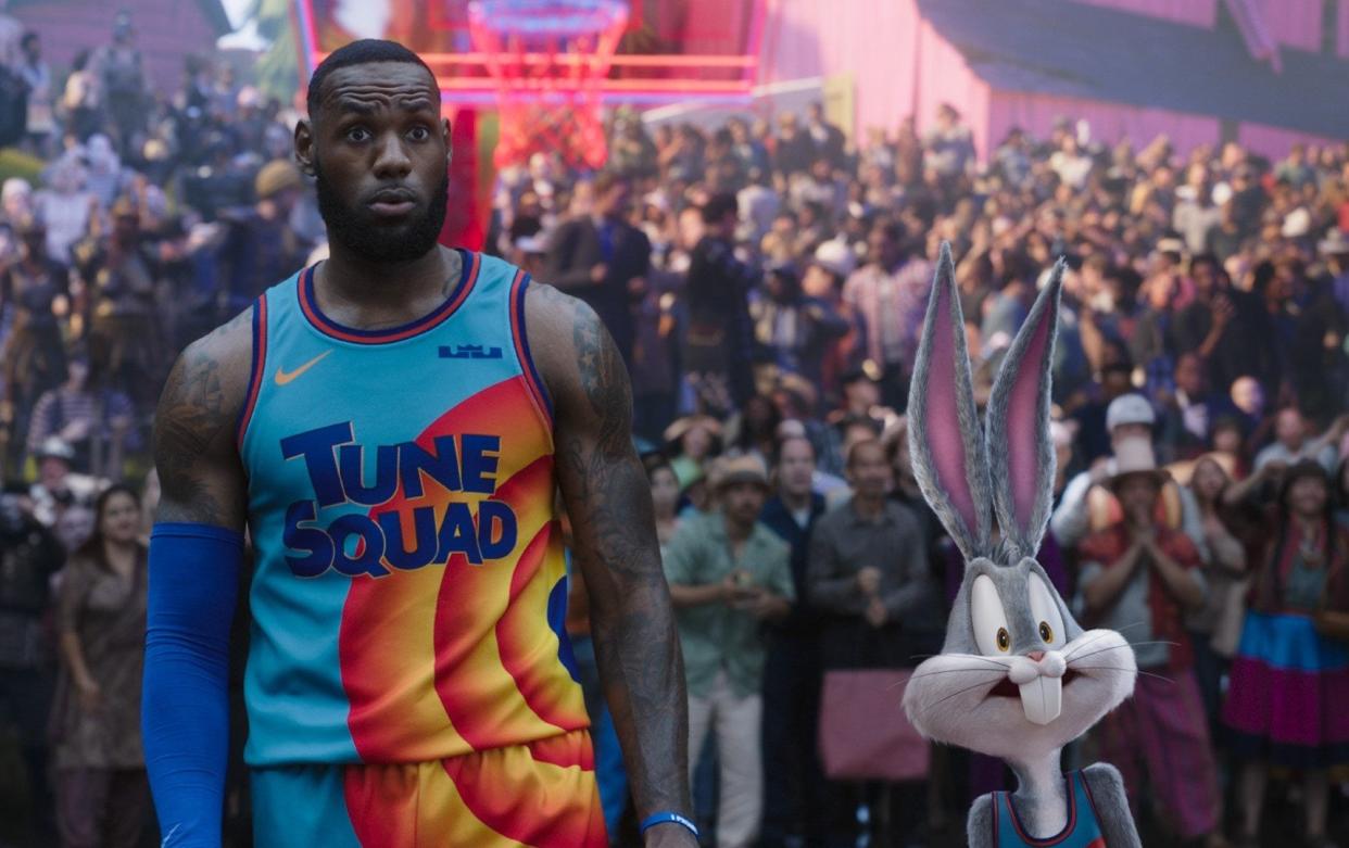 LeBron James and Bugs Bunny team up for another basketball game in the Space Jam sequel - Warner Bros