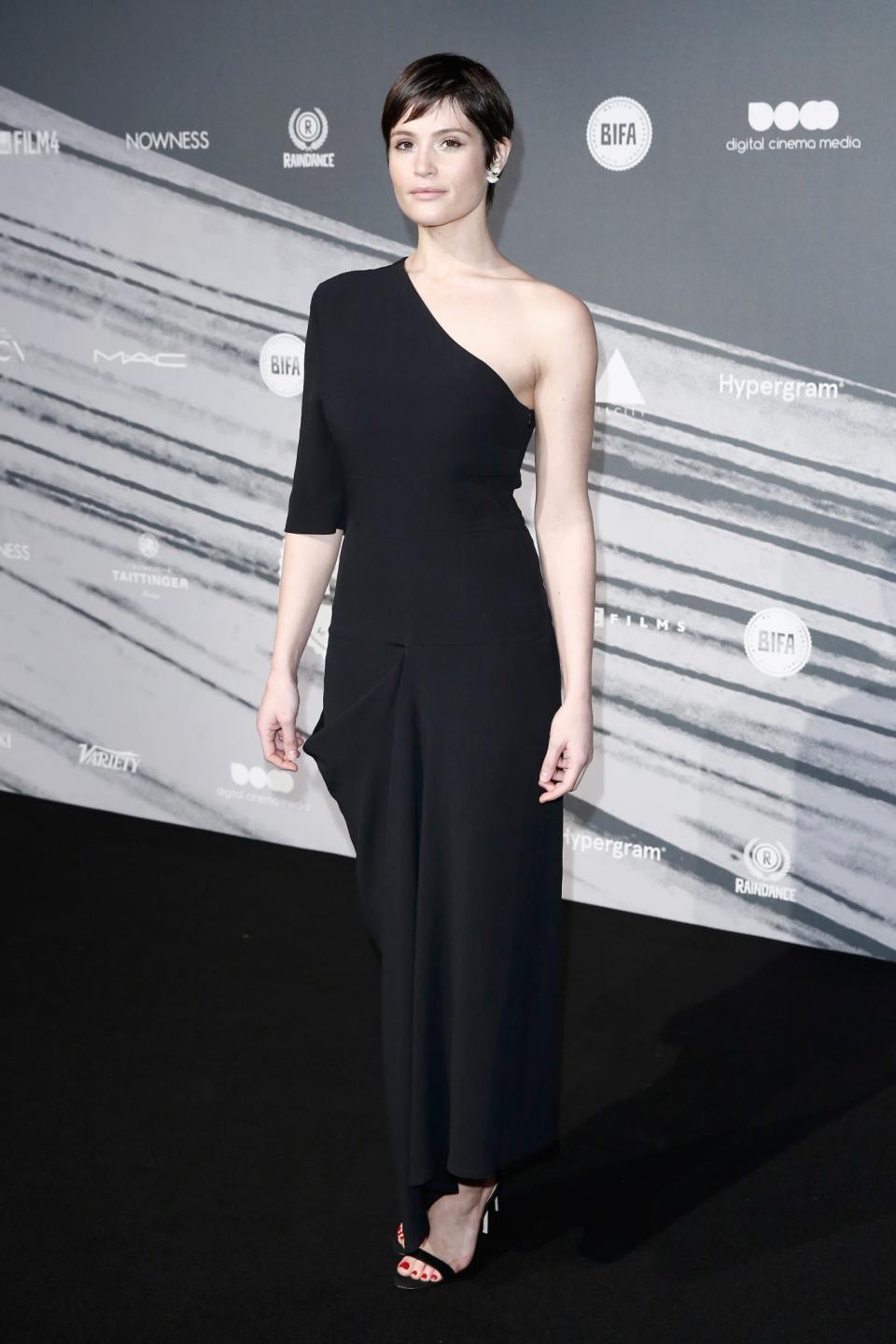 HIT: Gemma Arterton at the British Independent Film Awards