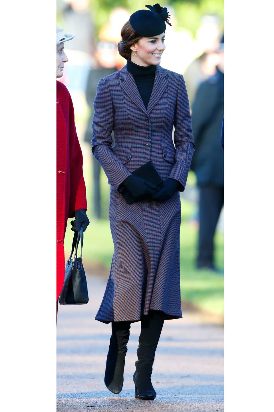 <p>The Duchess of Cambridge recycled a chic, tweed suit by Michael Kors that she recently wore before the New Year—proving that even royalty wears the same thing twice. </p>