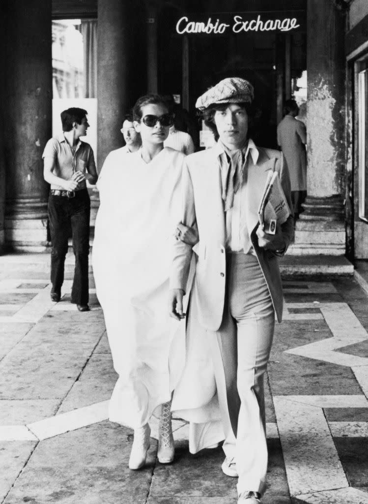 1971: Mick and Bianca Jagger