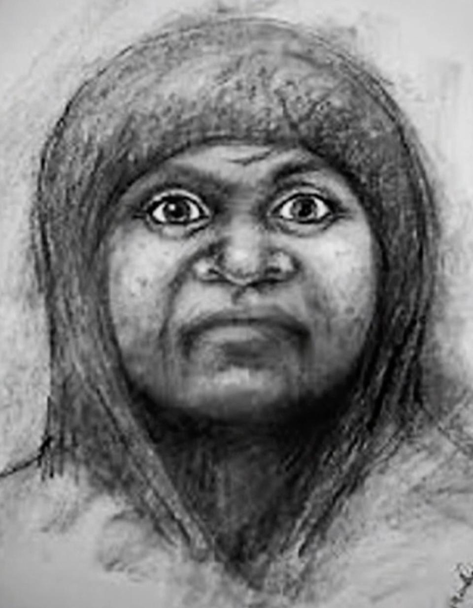 Firkus provided a sketch of the supposed attacker (CBS/Sr Paul PD)