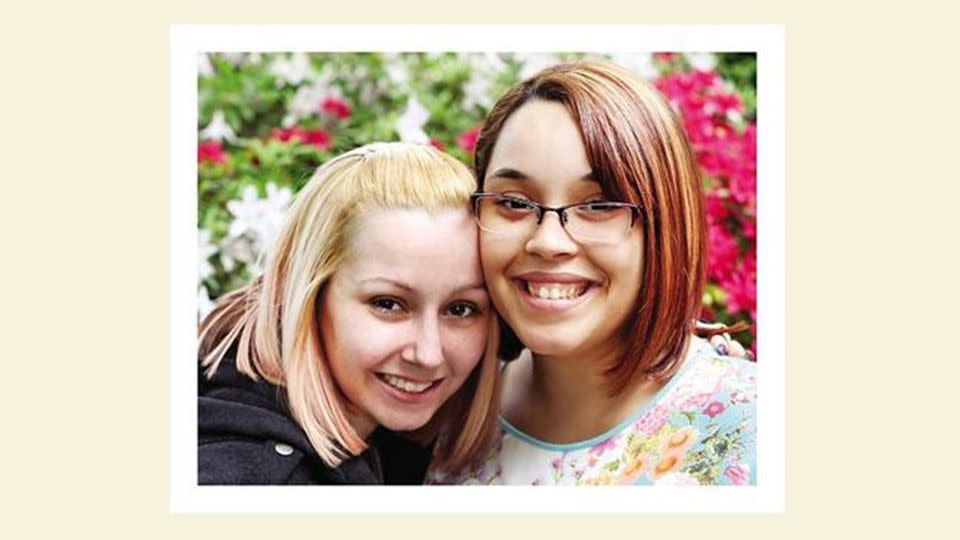 Gina DeJesus and Amanda Berry as seen on the cover of their book. Photo: Supplied