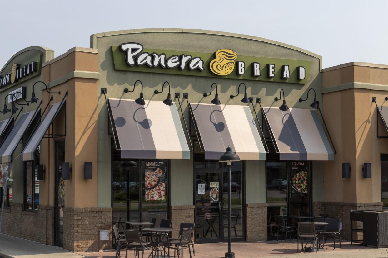 Cincinnati - Circa July 2021: Panera Bread Retail Location. Panera is a chain of fast casual restaurants offering Free WiFi.