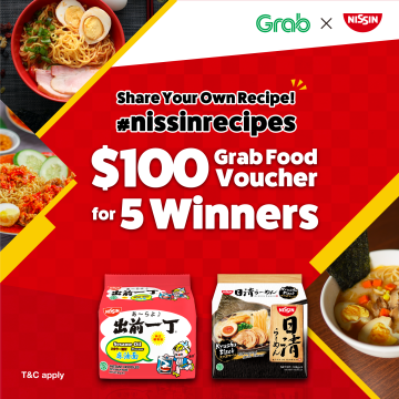 Nissin $100 GrabFood voucher give away 2020