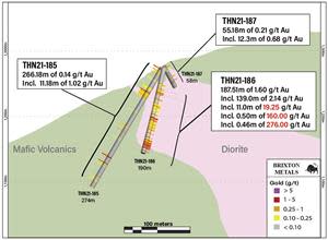 Cross-Section Looking South-East, Trapper Target