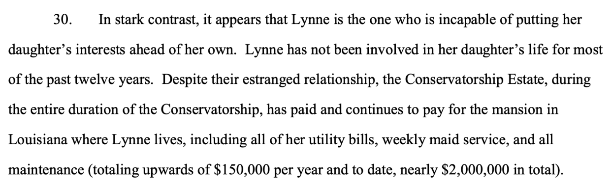 Jamie Spears's filing (Credit: Los Angeles Superior Court)