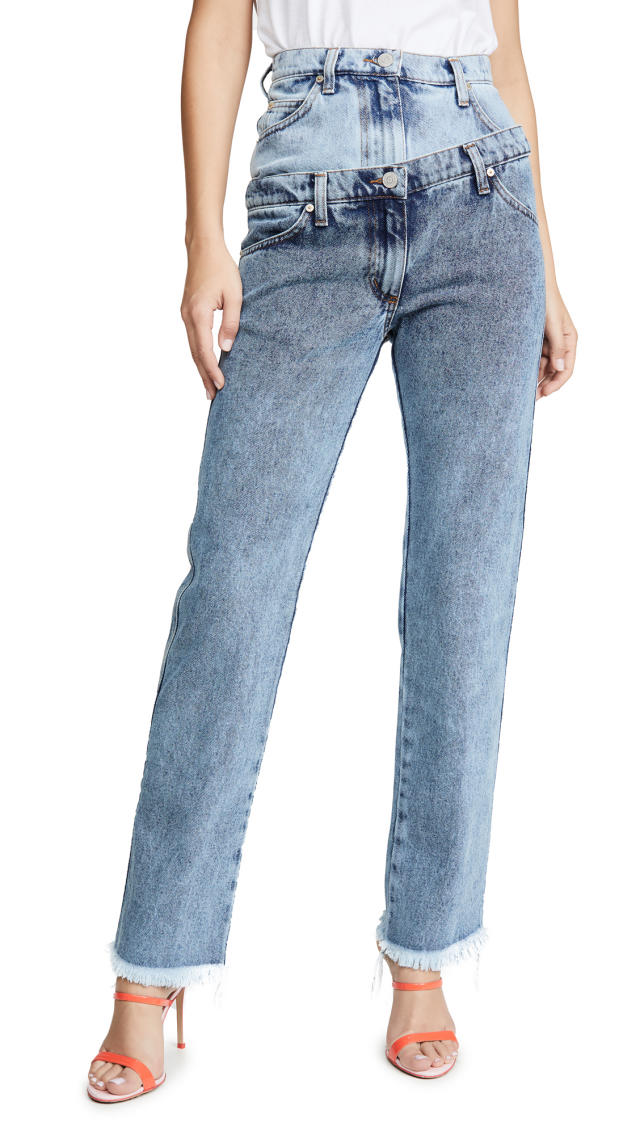 Double waisted jeans trend weird fall trend