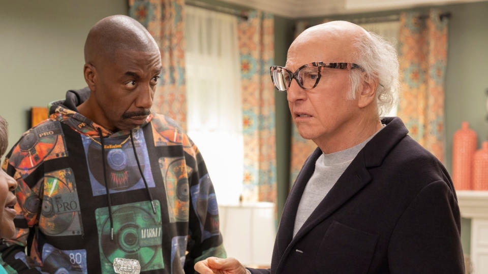 Leon (JB Smoove) and Larry David in Curb Your Enthusiasm