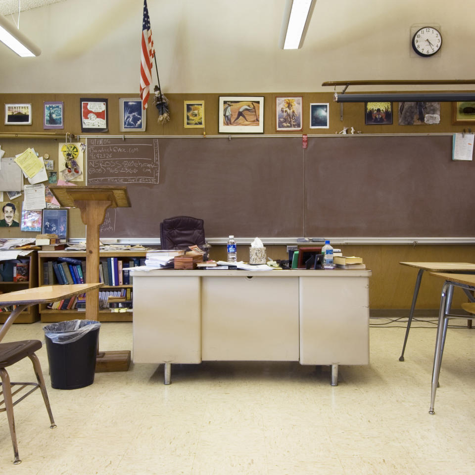 empty classroom