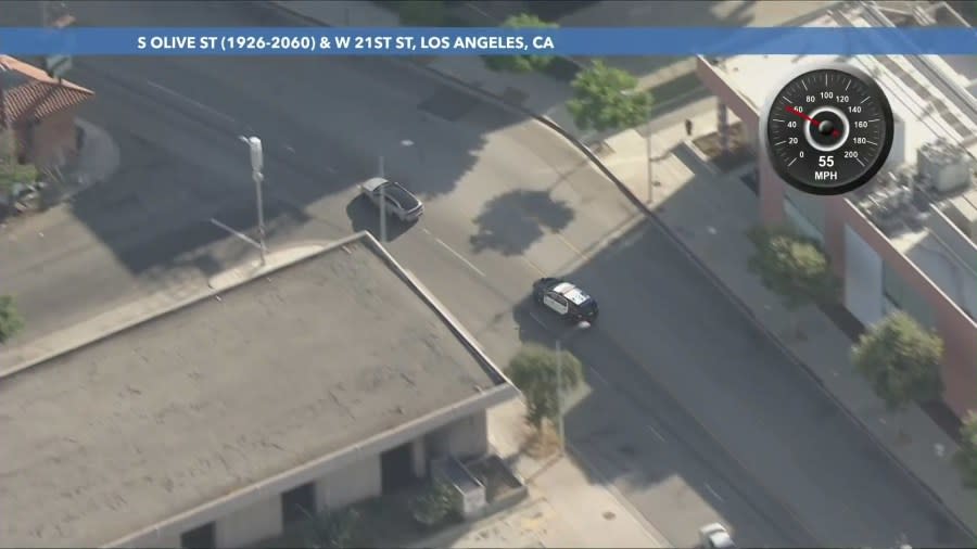 Baby aboard during pursuit in L.A.