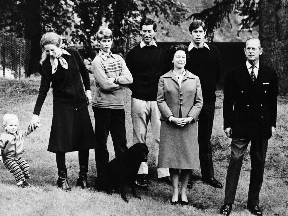 Queen Elizabeth family Prince Phillip Charles Anne Andrew Edward