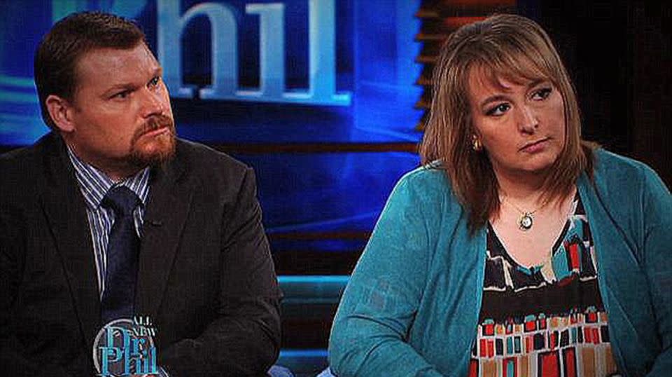 Sandy and Casey Parsons appearing on Dr Phil, pleading for the return of their teenage daughter. Source: Dr Phil