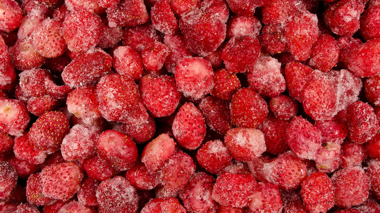 Frozen strawberries