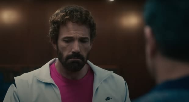 Sad Phil Knight (Ben Affleck).<p>Screenshot: 'Air' trailer</p>