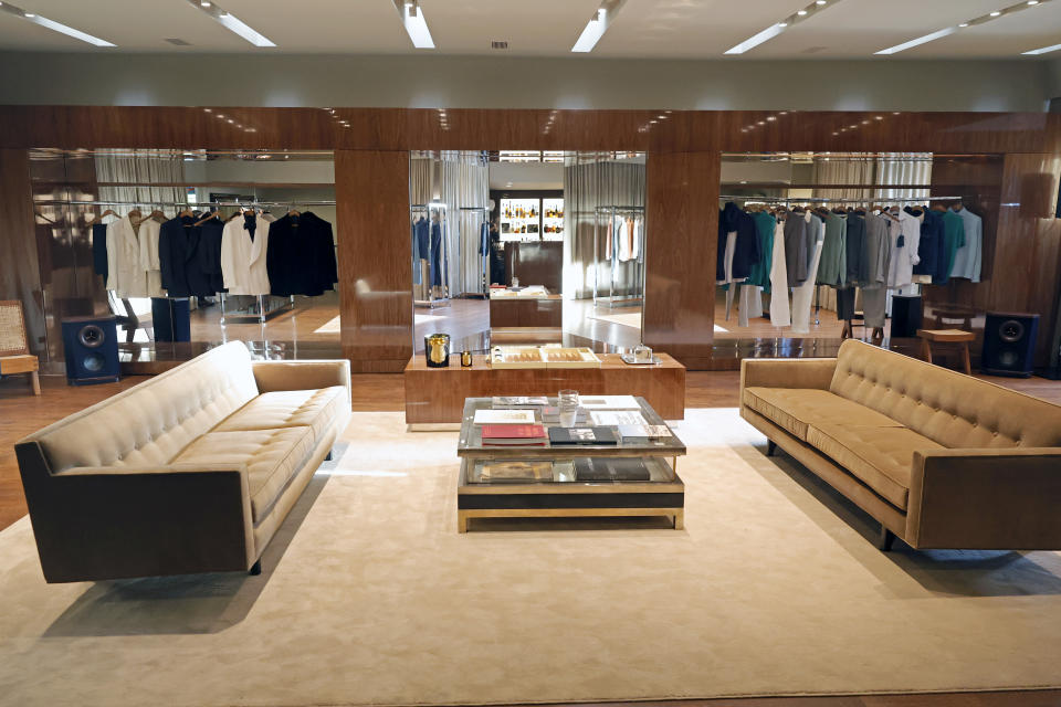 Thom Sweeney men's clothing store interior Los Angeles