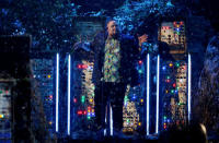 Rag'n'Bone Man performs with Winnie Harlow at the Brit Awards at the O2 Arena in London, Britain, February 20, 2019. REUTERS/Hannah McKay