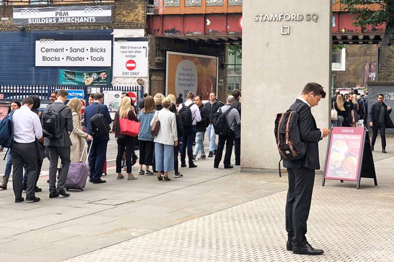 Commuters are facing a fresh bout of travel chaos as the third day of South Western Railway (SWR) staff’s strike over the role of train guards gets underway.Members of the Rail, Maritime and Transport union on SWR launched a five-day walkout on Tuesday, causing misery for tens of thousands of travellers, including commuters into London Waterloo station.Thursday morning began with renewed frustration for rail passengers, as they complained of cancelled trains or “chronic overcrowding”.Images shared on social media show packed carriages on the services that were still running on commuter routes into central London.“It is days like today that remind me why I hate trains and prefer buses,” tweeted one fed-up commuter during the morning rush-hour.“Waiting 45 minutes for a @SW_Railway that should be at least every 15m grrrr time to nationalise the railways again perhaps.”> It is days like today that remind me why I hate trains and prefer buses. Waiting 45 minutes for a @SW_Railway that should be at least every 15m grrrr time to nationalise the railways again perhaps> > — Clinton Jones (@jones_esq) > > June 20, 2019> Absolutely chronic overcrowding on 7.29 from Surbiton @SW_Railway> > — Giles Reid (@Gileslondon) > > June 20, 2019Up to half of SWR's services have been affected by the industrial action, with buses again replacing trains on some routes.However, not all replacement services appear to be running smoothly.One Twitter user travelling to Teddington, south-west London complained: “@SW_Railway What’s the point in a rail replacement bus service if they don’t turn up? No trains near me and now no bus?!” > @SW_Railway What’s the point in a rail replacement bus service if they don’t turn up? No trains near me and now no bus?!> > — natalie (@natalie_hillx) > > June 20, 2019It comes as the RMT prepares a ballot for further strike action. This time, among thousands of London Underground workers in a dispute over spending cuts and privatisation.The union will stage a protest outside City Hall on Thursday against London Underground's so-called “transformation programme”.RMT general secretary Mick Cash said: "Staff across London Underground are furious at the attempts to smuggle in a creeping programme of cuts and privatisation under the cloak of the transformation programme."RMT will not stand back while jobs and safety are carved up and services like waste collection are knocked out to the cheapest bidder. If we have to strike to stop these attacks then that is exactly what we will do."Sean McKee of the London Chamber of Commerce said: "Underground and rail services are vital lifelines of the London economy and strikes have a hugely detrimental impact."Businesses, commuters and visitors to the capital will be both angered and frustrated by this strike action and will be fearful of the threat of further action on both rail and underground networks."