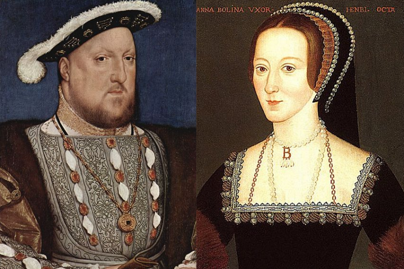 伊莉莎白一世的雙親：亨利八世與安柏琳（Wikipedia/Public Domain）