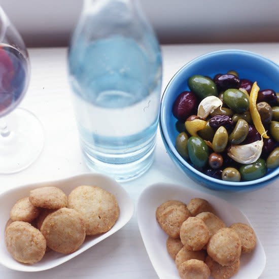 Warm Olives with Rosemary, Garlic and Lemon