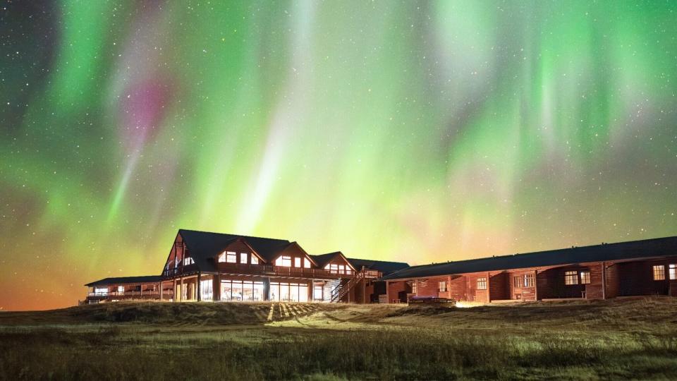 You won’t be able to miss the northern lights when you stay at Hotel Rangá.