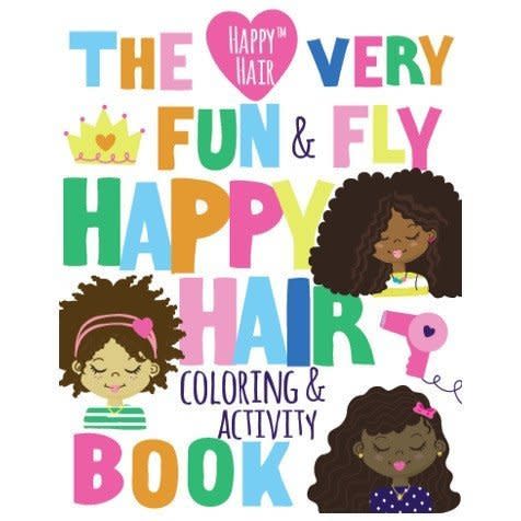 An activity and coloring&nbsp;book&nbsp;from the Happy Hair Shop.&nbsp;<a href="https://happyhairshop.com/collections/frontpage/products/happy-hair-presents-the-very-fun-fly-happy-hair-coloring-activity-book?variant=1486375172" target="_blank">Buy here </a>for $9.95.