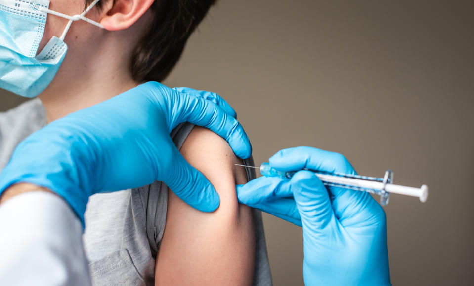 Pfizer has asked the UK regulator to approve use of its COVID vaccine in children. (Getty/stock photo)