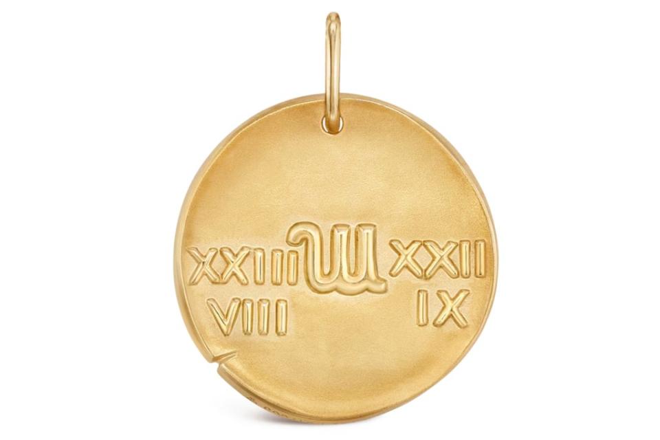 Van Cleef & Arpels Zodiaque Virginis medal in 18-k yellow gold, $2,430