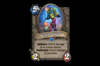 <p>Bomb Squad is some serious anti-Sylvanas technology. Outside of that, its value will be determined by whether or not decks in the meta will be looking for just a bit more removal for midgame minions. </p>