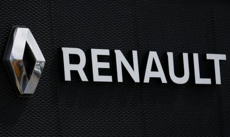 The logo of French car manufacturer Renault is seen at a dealership of the company in Illkirch-Graffenstaden near Strasbourg