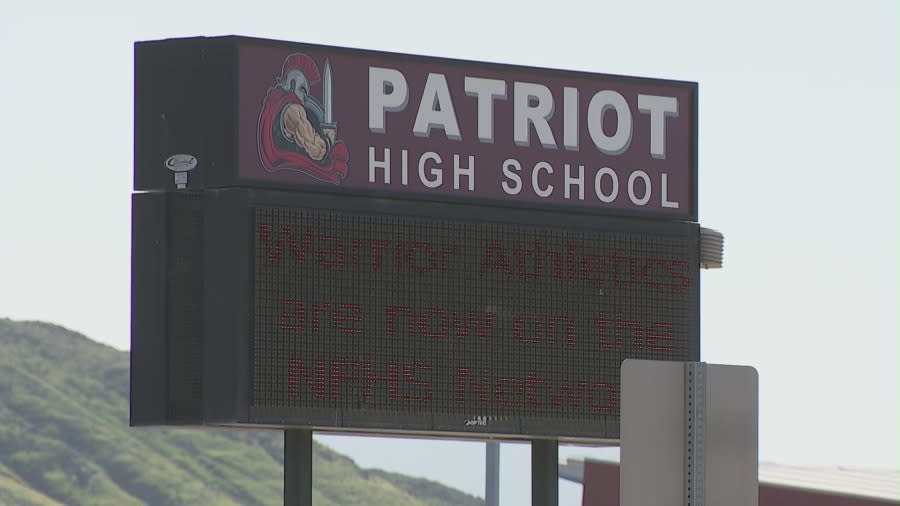 The attack happened in the parking lot of Patriot H.S. after school let out (KTLA)