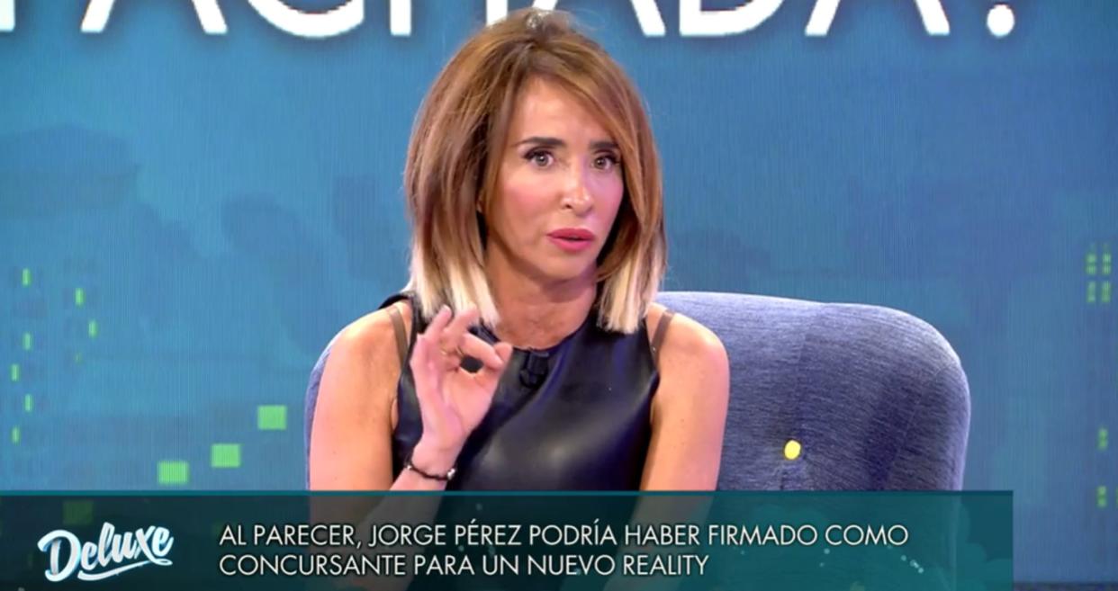 María Patiño en el 'Deluxe' (Telecinco/Mediaset)