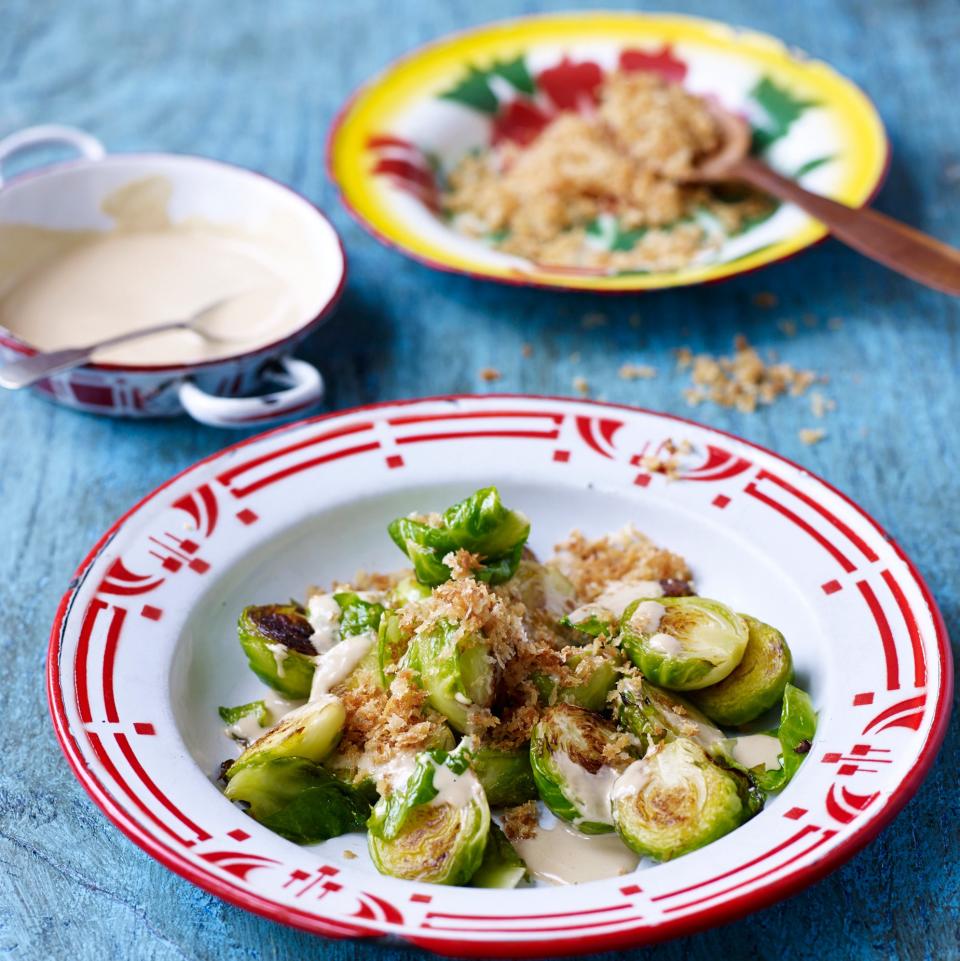 Brussels Sprouts with Panko