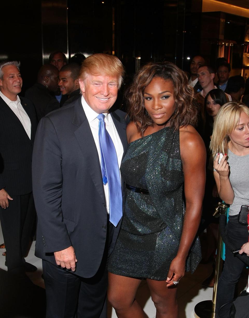 A Trump y Williams se los vio conversando en una recepción de Gucci en 2009 (Getty Images)