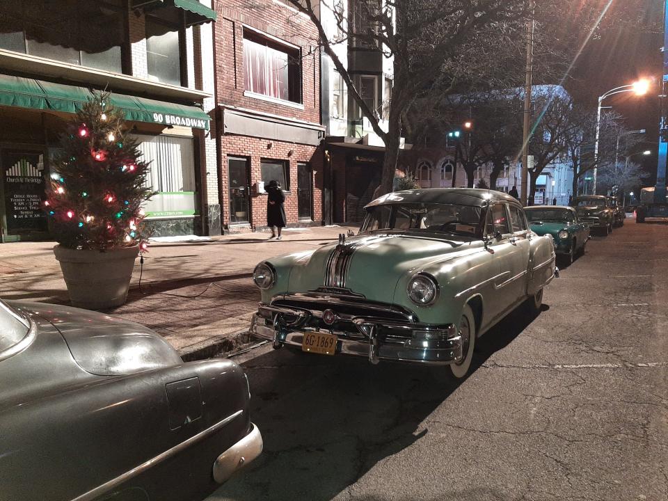 Some of the cars used in "The Holiday Spectacular."