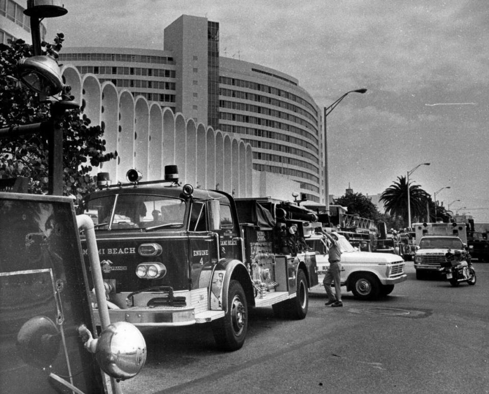 In 1976, a fire at the Fontainebleau Hilton.