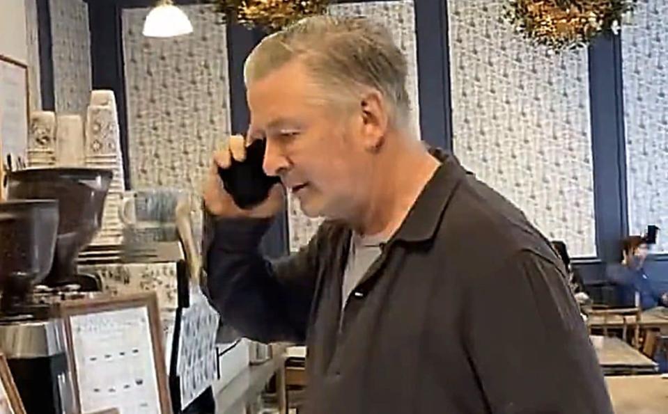 Alec Baldwin on the phone