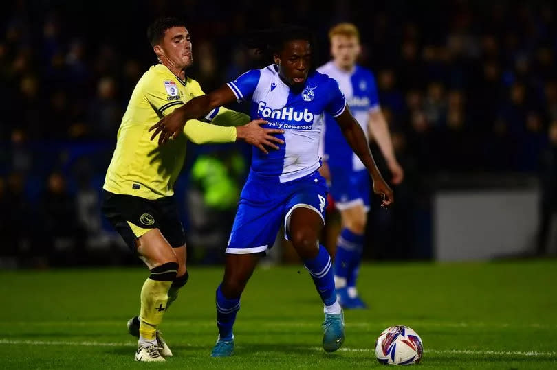 Promise Omochere returned from injury for Bristol Rovers against Crawley Town -Credit:Tom Sandberg/PPAUK