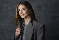 Actor Michelle Monaghan poses for a portrait to promote the Netflix limited series "Echoes," Monday, Aug. 15, 2022, in Los Angeles. (AP Photo/Chris Pizzello)