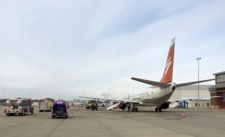 Dallas Stars plane photo tweeted by Brittany Ludwig of KSDK News. 