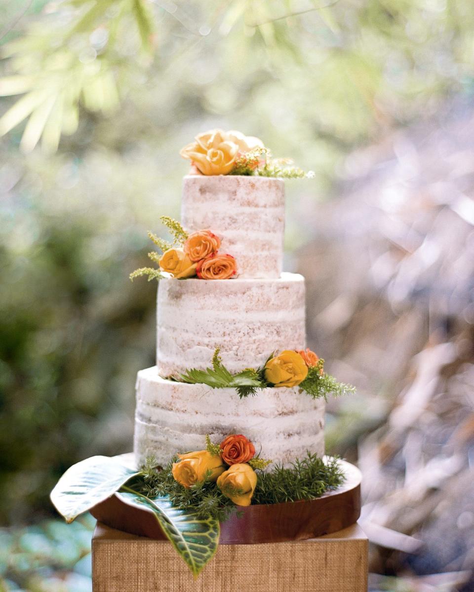 Tropical Naked Wedding Cake